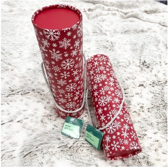 Happy Home Two Wine Gift Boxes with Rope Handle NWT - Picture 2 of 2